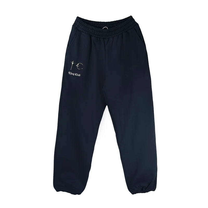 Coupe ample jeune Sle pantalons longs coréen Faion décoratif revers loisirs pantalons de sport pour hommes saison d'automne pantalons décontractés