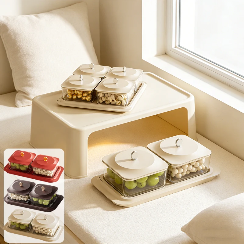 

Transparent Kitchen Fruit Bowl Dessert Table Holder Food Plastic Storage Box Platter for Wedding Party Candy Pastry Nuts Dish