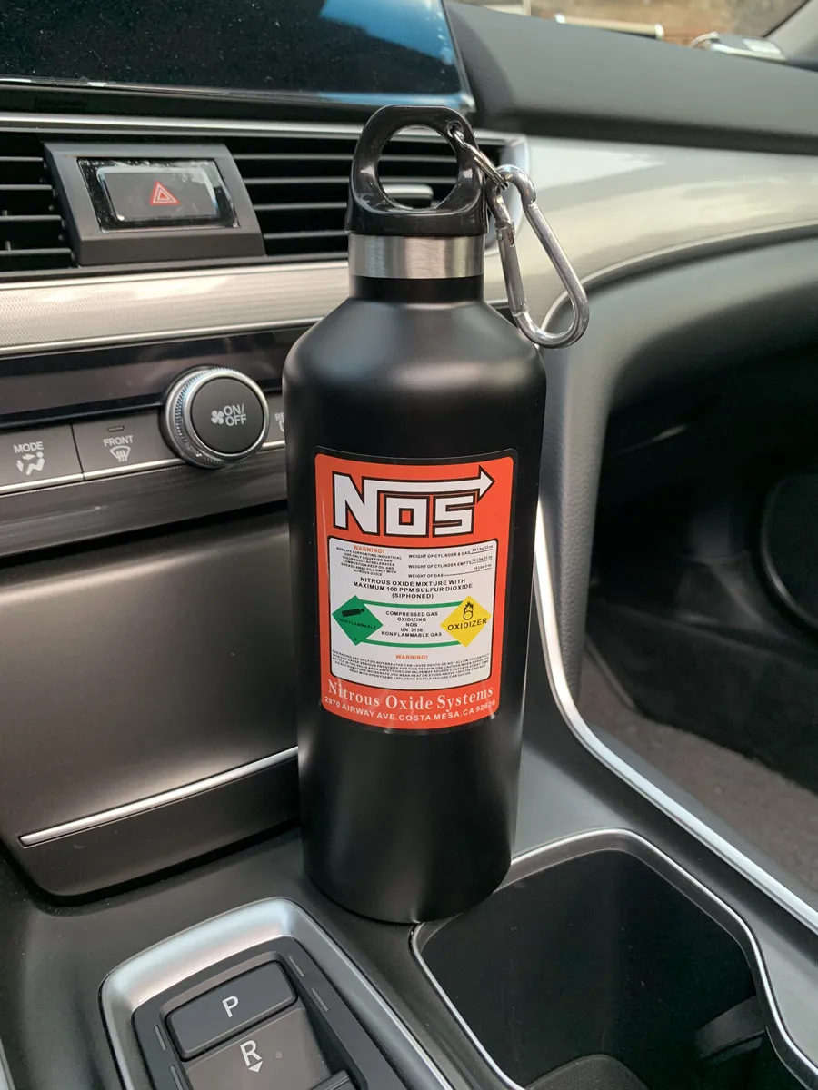 NONE ISGTDRM Auto-Isolierbecher, NOS Stickstoffzylinder, Vakuum-Edelstahl-Wasserkocher, 500 ml, hohe Kapazität, Reise-Sportflasche, Wasserbecher 5