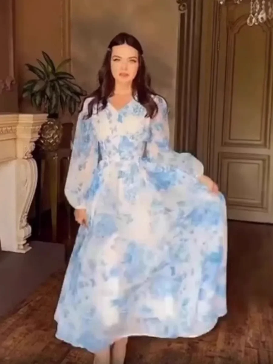 

Ид женское платье мусульманская Абая с принтом длинные платья Vestidos Largos вечерние Джалабия Рамадан кафтан арабский длинный халат марокко кафтан
