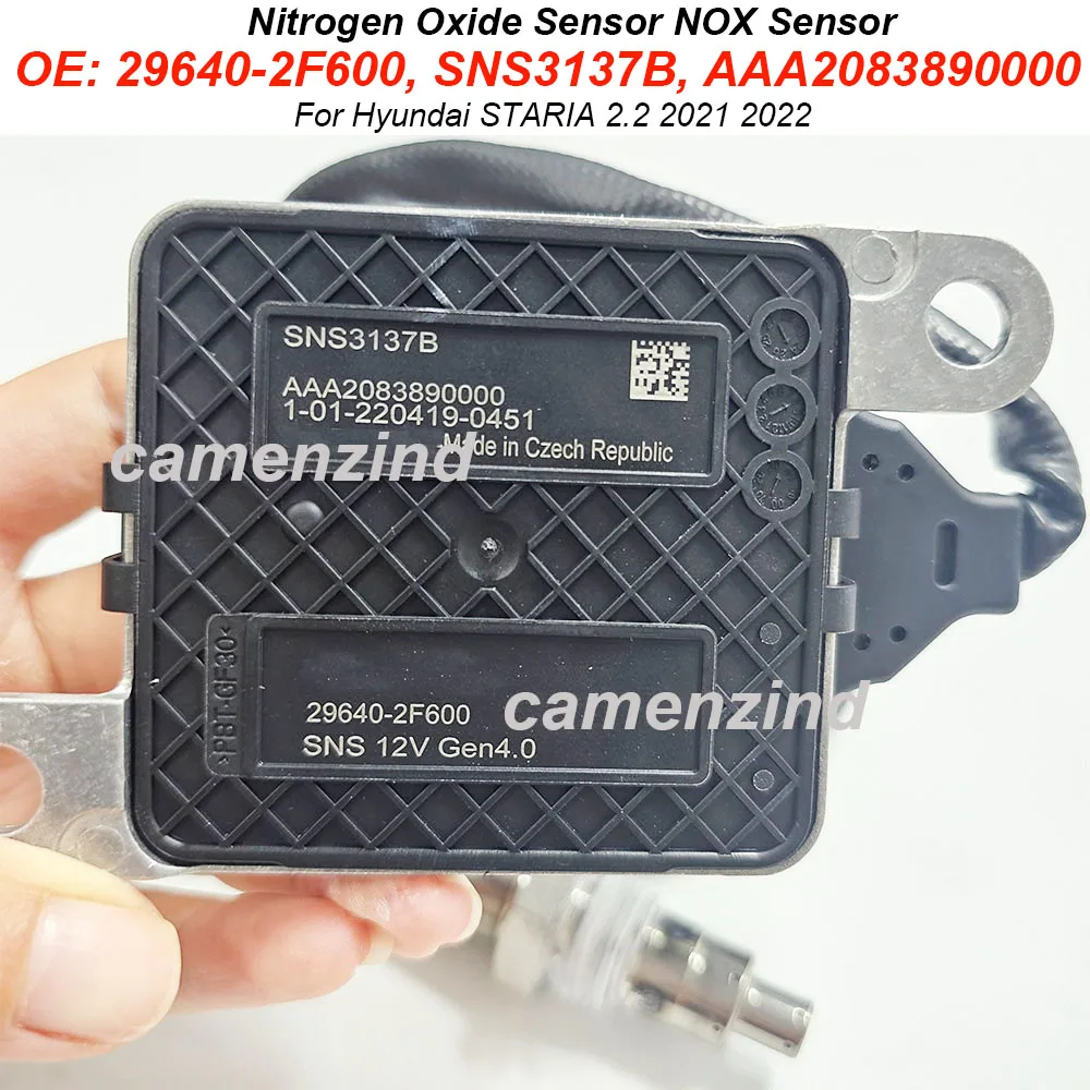 

29640-2F600 SNS3137B Nitrogen Oxide Sensor Nox Sensor 296402F600 For Hyundai STARIA 2.2 2021 2022 AAA2083890000