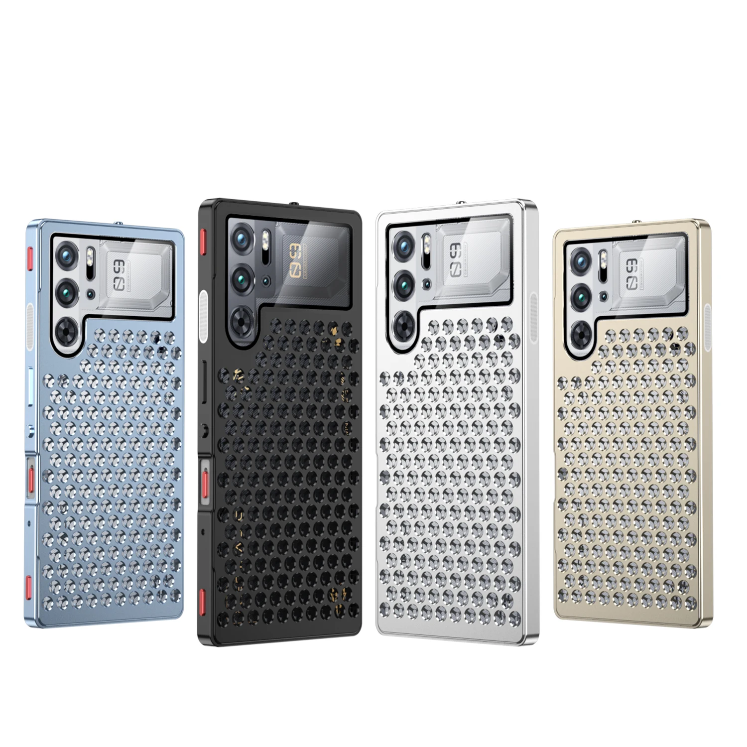 Cubierta de Metal Nubia Z60 Ultra Z70 Ultra, disipación de calor para ZTE Nubia Red Magic 9 Pro plus Case 10 Pro, armadura de refrigeración de aluminio