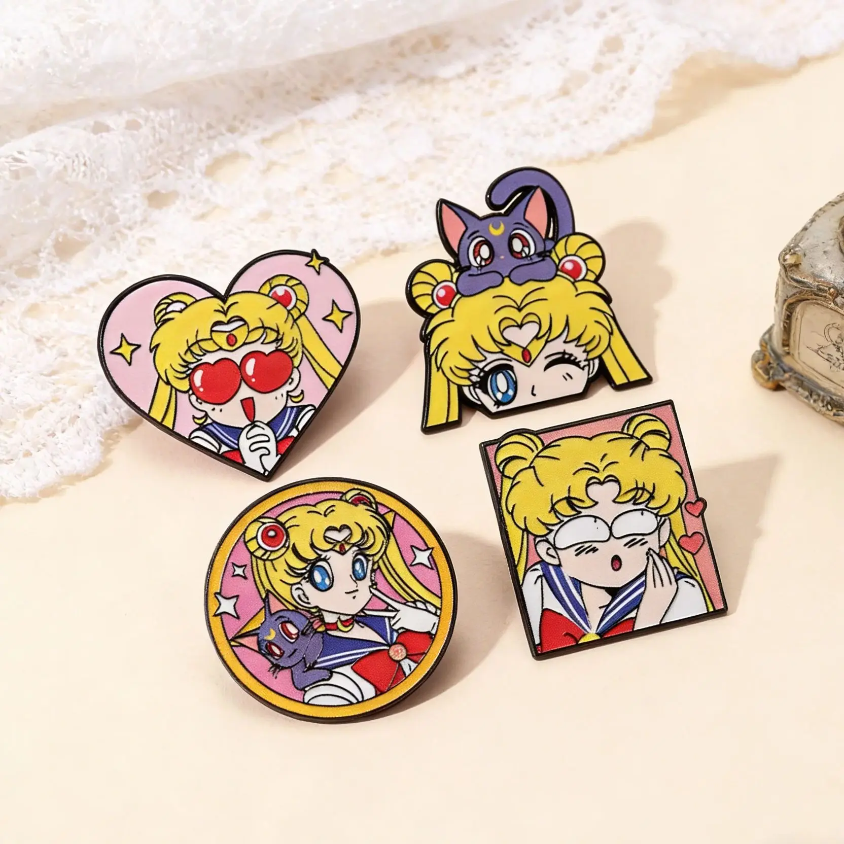 

Manga Enamel Pin Anime Lapel Pins for Backpacks Cute Things Brooches Badges on Backpack Brooch for Clothes Jewelry