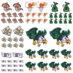 10PCS/Lots Eagle/Money Embroidered Patches On Clothes Jacket Sew Embroidery Patch Punk Patch Iron On Patches For Clothing DIY