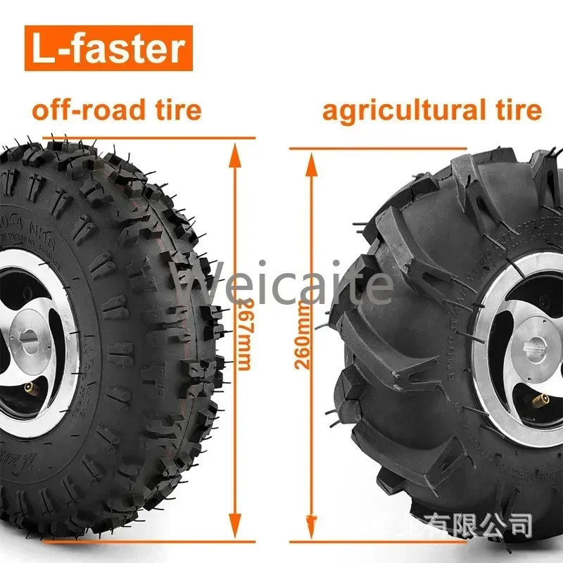 10-Inch Wheel 24V 500W Dual Drive Motor Kit  Joystick Remote Control Electric Trolley  Wheelchair