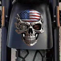 Skull Motorcycle Decals Waterproof Motorbike Tank Fender Cool Stickers for Bmw R1250gs Adventure Ktm Vespa Suzuki Yamaha Sticker