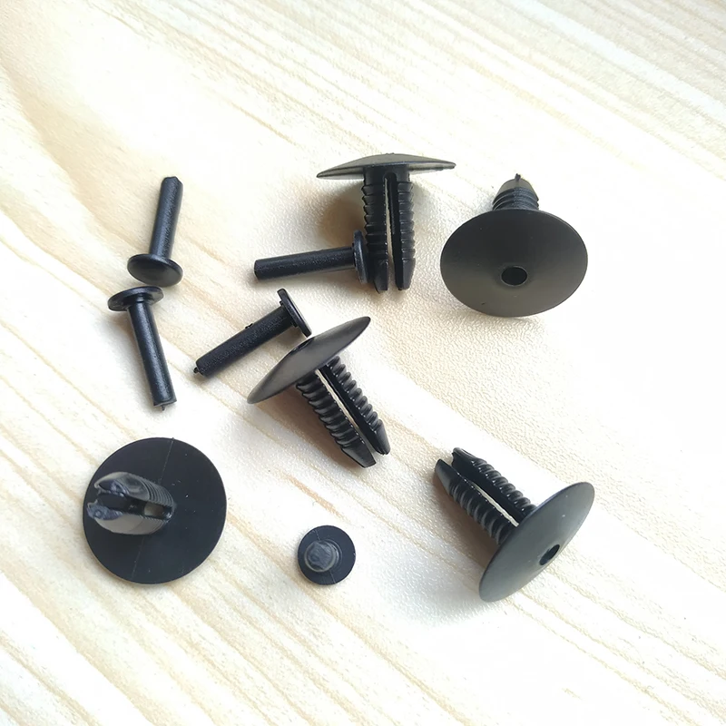 Auto Fastener Rivet Retainer Clips 6.8mm Hole Push Engine Cover Bumper Fender Car Door Trim Panel Clip For BMW Series 3 5 7