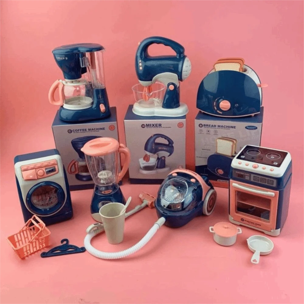 Simulation Juicer Simulation Kitchen Home Appliances Set Washing Machine Vacuum Cleaner Play House Electric Small Appliance
