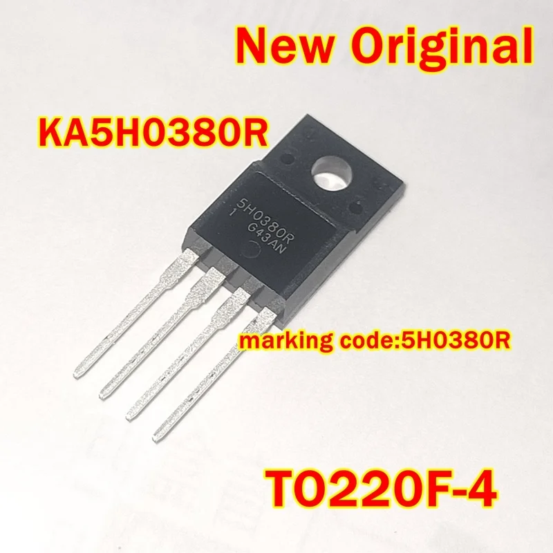 

1pcs to 100pcs KA5H0380RTU KA5H0380R TO220F-4 New Original marking code:5H0380R Current mode PWM IC