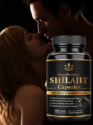 Himalaya Shilajit Capsule Original High in Trace Minerals& Fulvic Acid for Energy,Muscle Strength&Immunity, Endurance for Adult