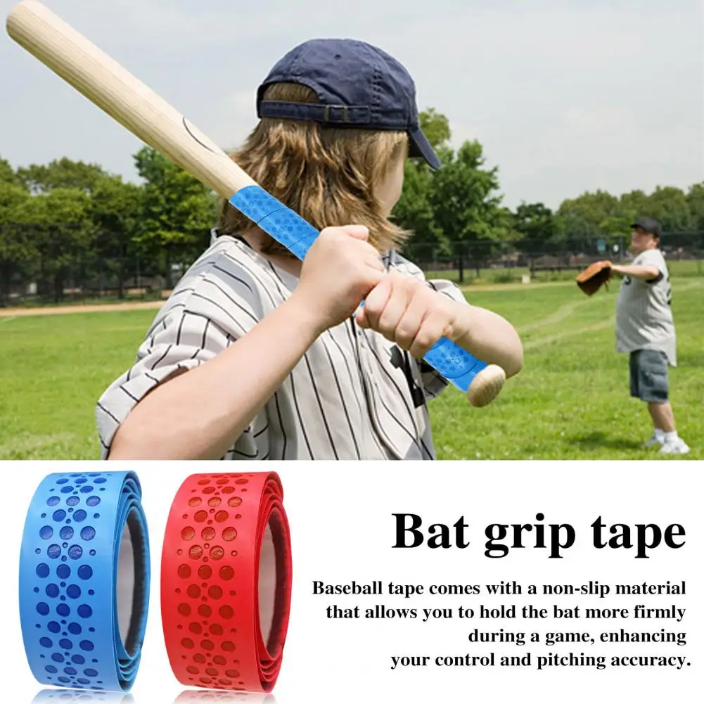1.75mm 滑り止め野球ラッピングテープ 2 個 - 手の摩擦を軽減し、バットをより快適にし、打感を強化します。