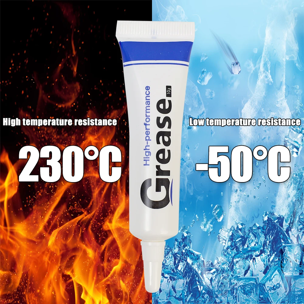 Lubrificação de graxa de silicone, vedação à prova d'água, lubrificante de graxa de silicone, ferramenta de manutenção de corrente de válvula de engrenagem de automóvel, 1/3/5 peças