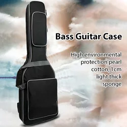 12mm Bass Guitar Case Waterproof Dust Cover Soft Bag Oxford Cloth 600D Electric Bass Guitar Gig Bag Breathable Straps