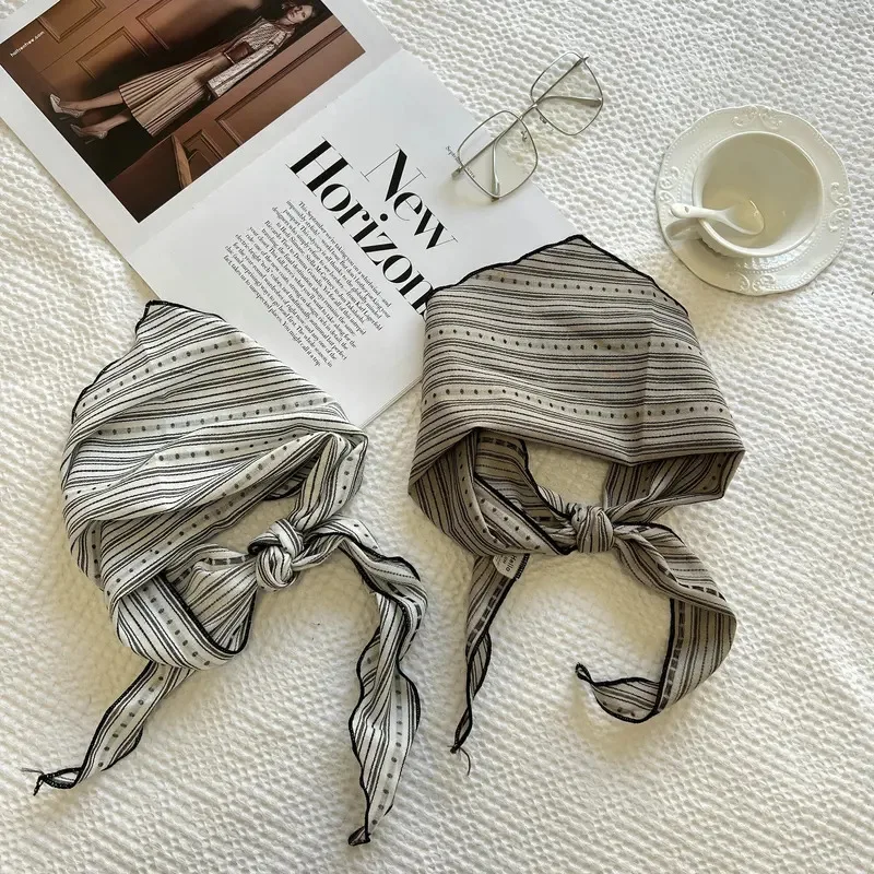 

2026 Soft Cotton Linen Triangle Scarf Print Floral Neck Head Scarves Decorative Scarves Long Bandanas Shawl Headband