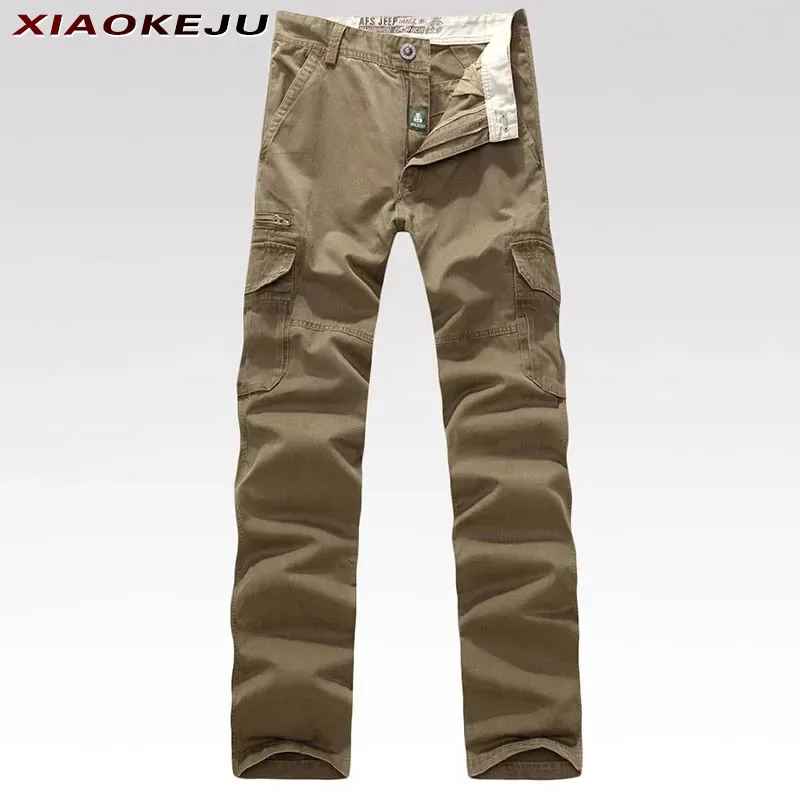 

Male Military Hosen Clothes Man Cargo Jogger Work Loose Multipockets Men's Trousers Pants Waterproof Baggy Woman Jeans Tactical