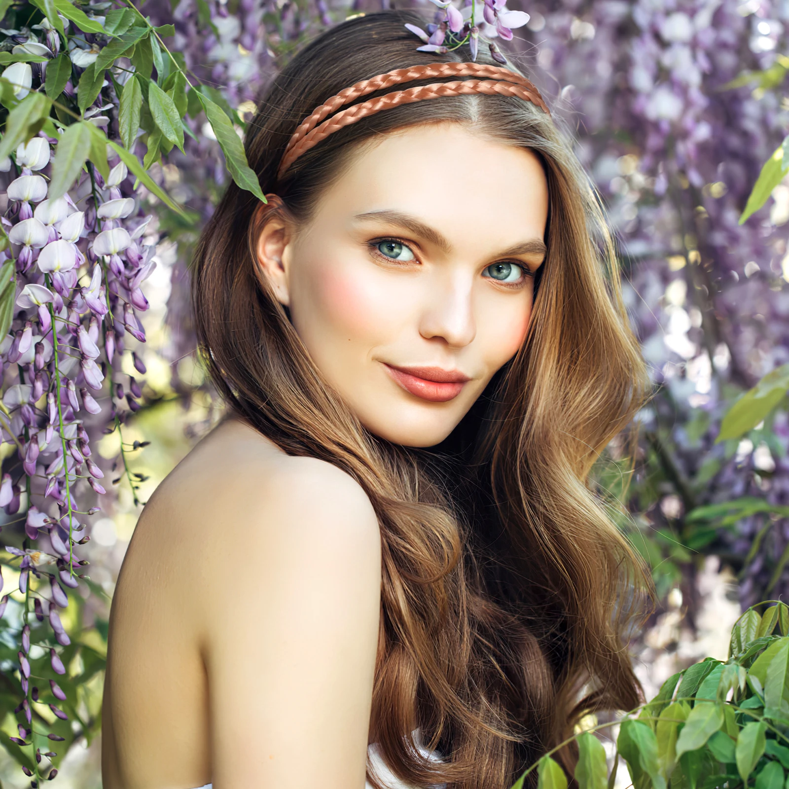 

4pcs Double Weaving Knot Headband Braided Satin Hair Band Elastic Ties Cross Knotted Accessories Women Wide Non Slip Hair