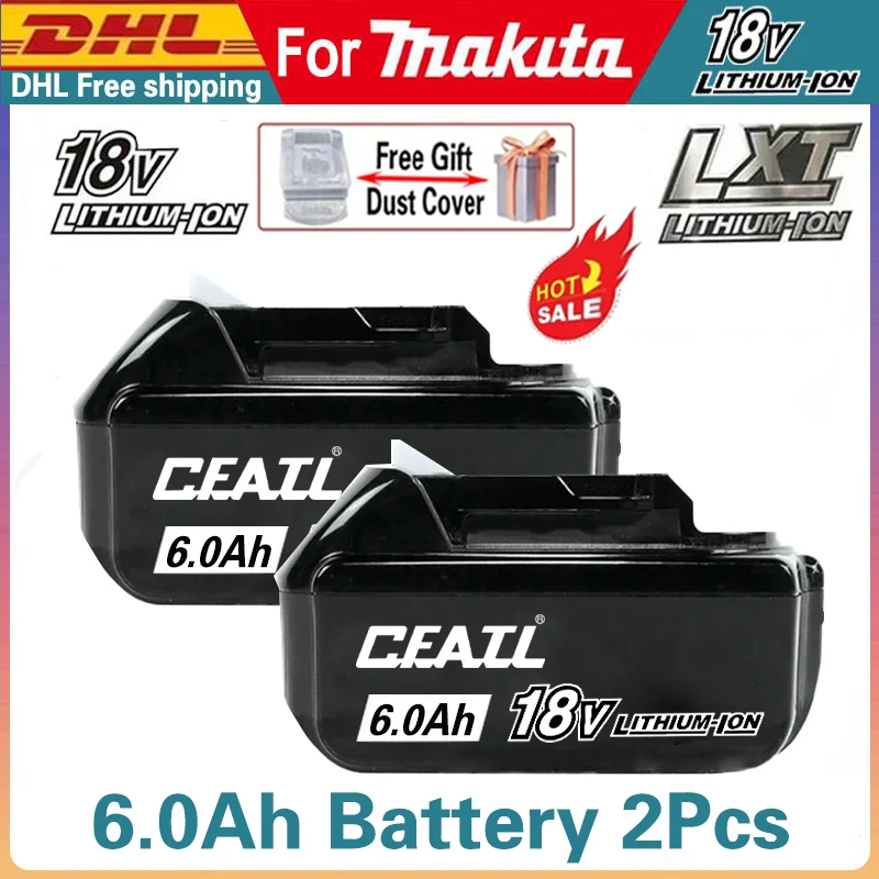 

OriginalFor Makita battery with LED charger can replace BL1830B BL1850B BL1860B LXT400⚡for Makita tools DTW700DTW285 DDF487