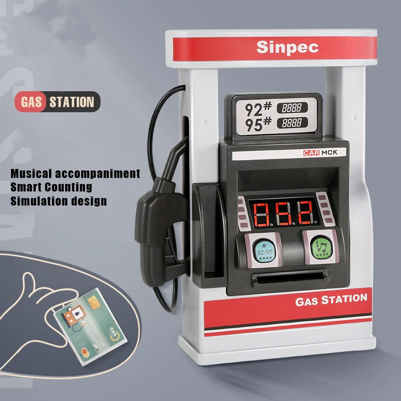 

Gas Station Toy Model Simulates The Real Refueling Scene, Full Voice Prompt for Tamiya RC Truck Tipper RC Crawler Car Traxxas