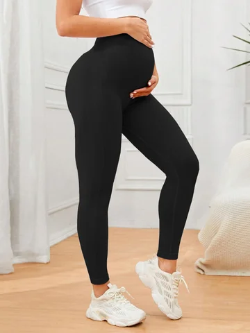 Women's Maternity Leggings Over The Belly Full Length Pregnancy Yoga Pants Active Wear Workout Leggings