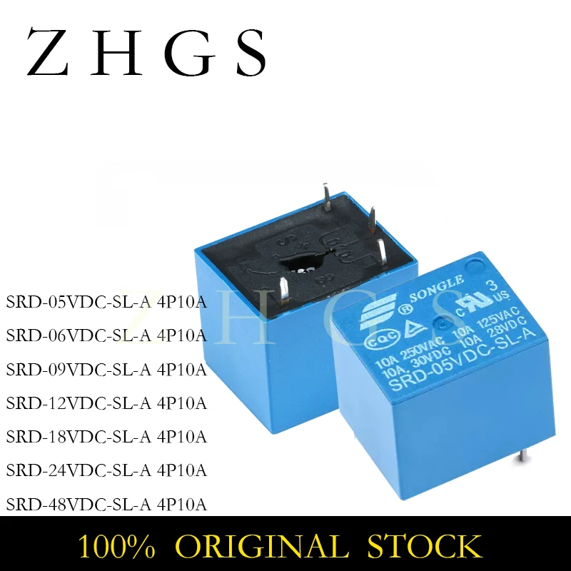 5Pcs Srd-05Vdc-Sl-A…