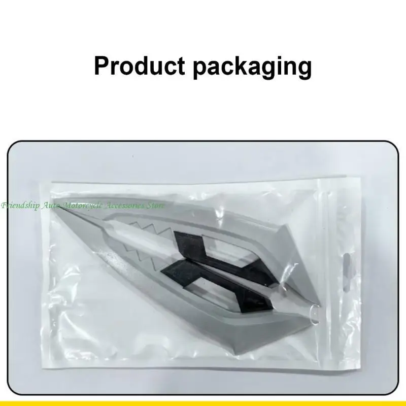 

SZCH Aerodynamic Motorcycle Winglets 2 Pack Front Side Spoiler for Electric Motorcycles and Scooters Better Riding Experience