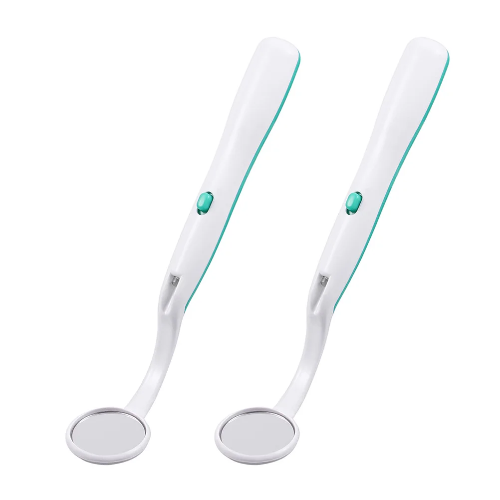 2 قطعة Led مرآة الفم متوهجة أداة فحص الأسنان المحمولة جهاز فحص الأسنان أداة فحص الفم للعناية بالفم #6