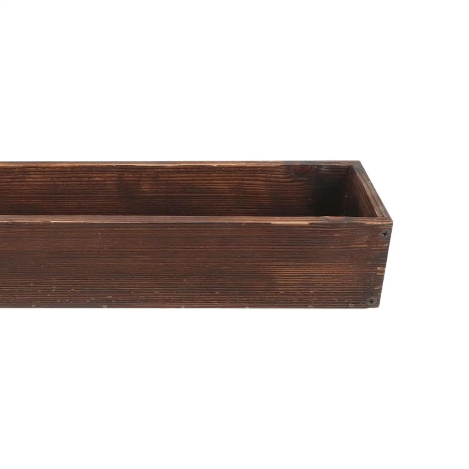 Wooden Flower Box Creative Centerpieces Novelty Unique Wood Planter Box Rectangle for Courtyard Home Garden Balcony Office