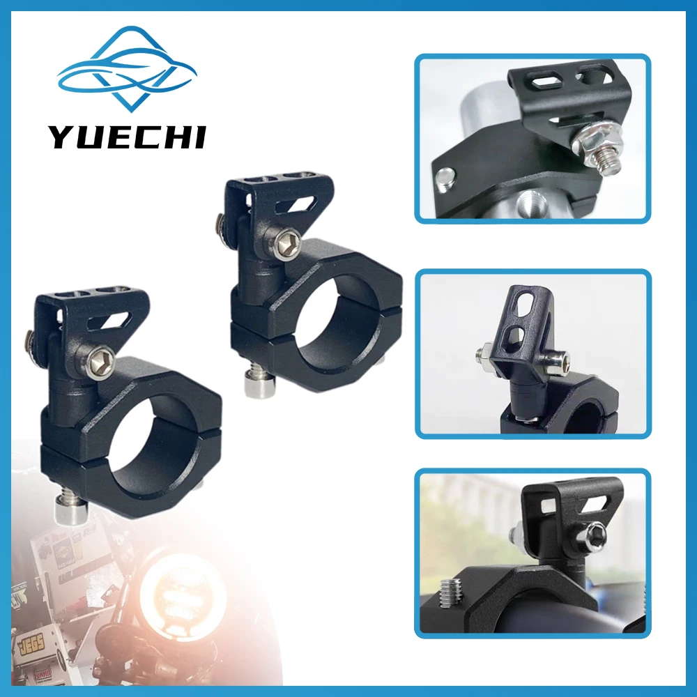 

2PCS Motorcycle LED Headlight Spotlight Mount Bracket Adjustable Fog Light Auxiliary Lamp Bumper Holder Motorcycle Accessories