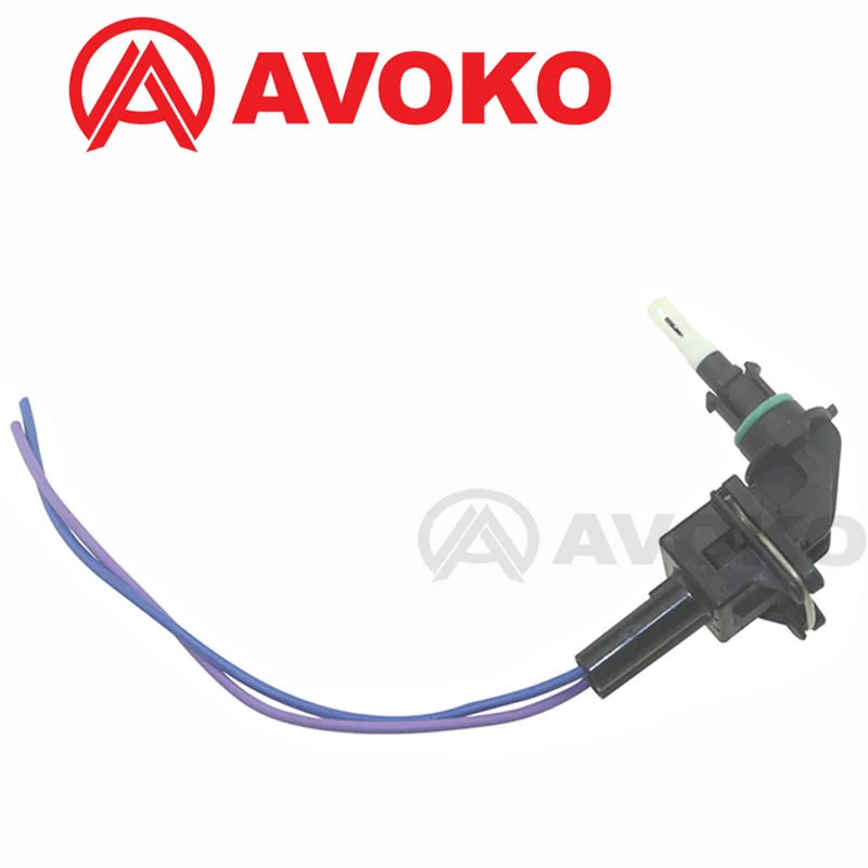 13 62 7 792 203อากาศอุณหภูมิSensorพร้อมสายรัด2ขาเชื่อมต่อปลั๊กสำหรับBMW 1 3 5 6 7 Series X1 X3 X5 X6