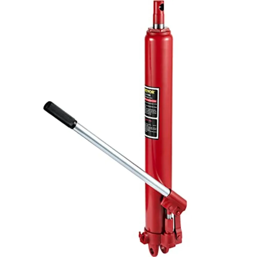 

Hydraulic Long Ram Jack 3 Tons/6600 lbs Ccity with Single Piston Pump and Clevis Base Manual Cherry Picker w/Handle for Garage/
