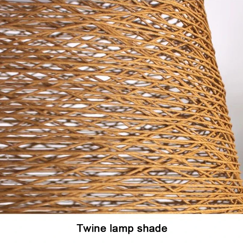 French Rattan Weaving Restaurant Chandelier Creative Personality Art Bedroom Bar Restaurant Table Lighting