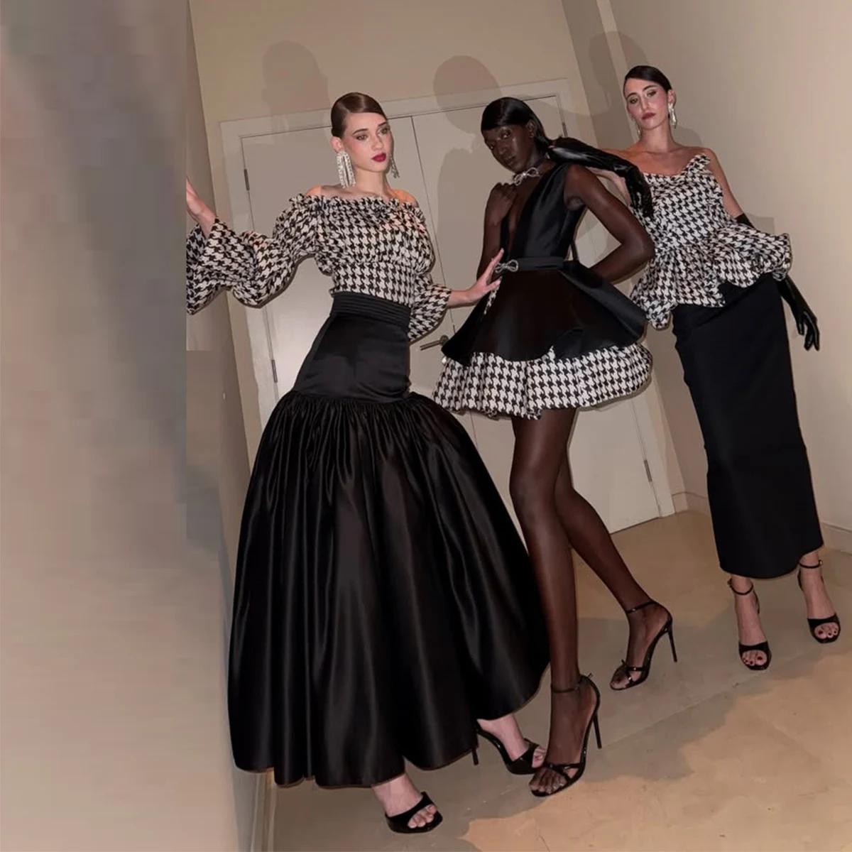 

Black Satin Mermaid Long Skirt High Waist With Zipper Trumpet Women Skirts To Party Custom Color And Size Women Skirt