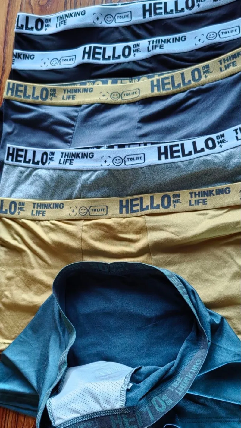 6-teiliges Set Herren-Unterwäsche Baumwoll-Unterhosen Reine Baumwolle Männer-Slips Atmungsaktive Boxershorts Komfortabel Weich Übergröße – Detail 12