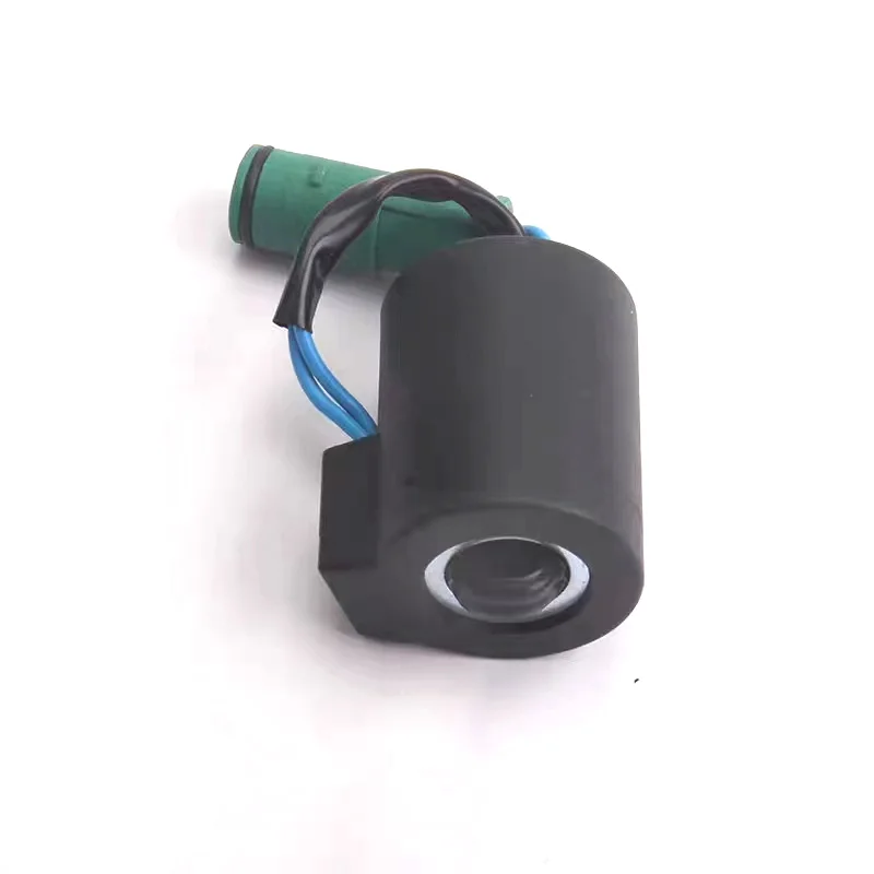 For Volvo coil EC55/60/140/210/360/460/480B excavator pilot safety lock rotary solenoid valve high-quality parts