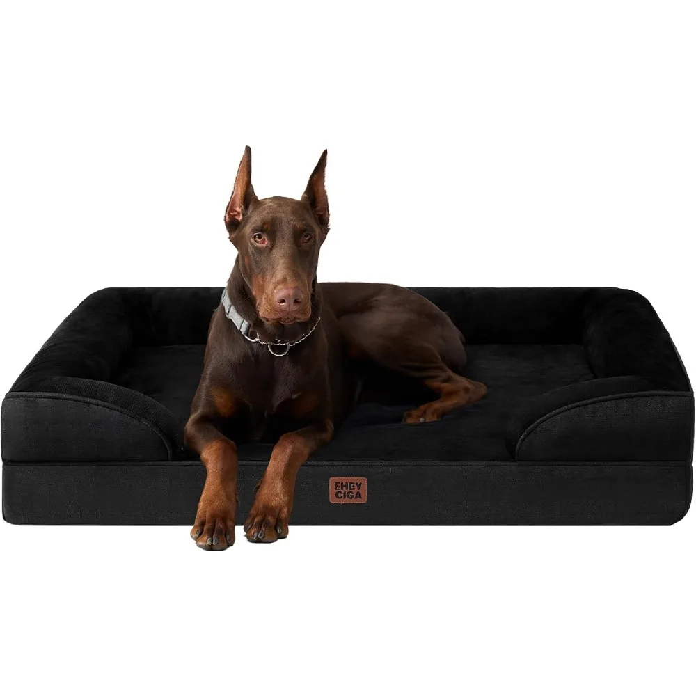 

Orthopedic Dog Beds for Extra Large Dogs, Waterproof Memory Foam XXL Dog Bed with Sides, Non-Slip Bottom and Egg-Crate Foam Big