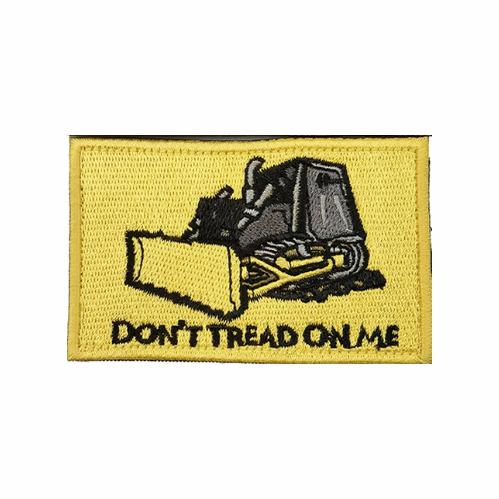 Dont Tread on Me Embroideried Patch Armband Badge Applique Embellishment Bulldozer Military Tactical Embroidery Patches