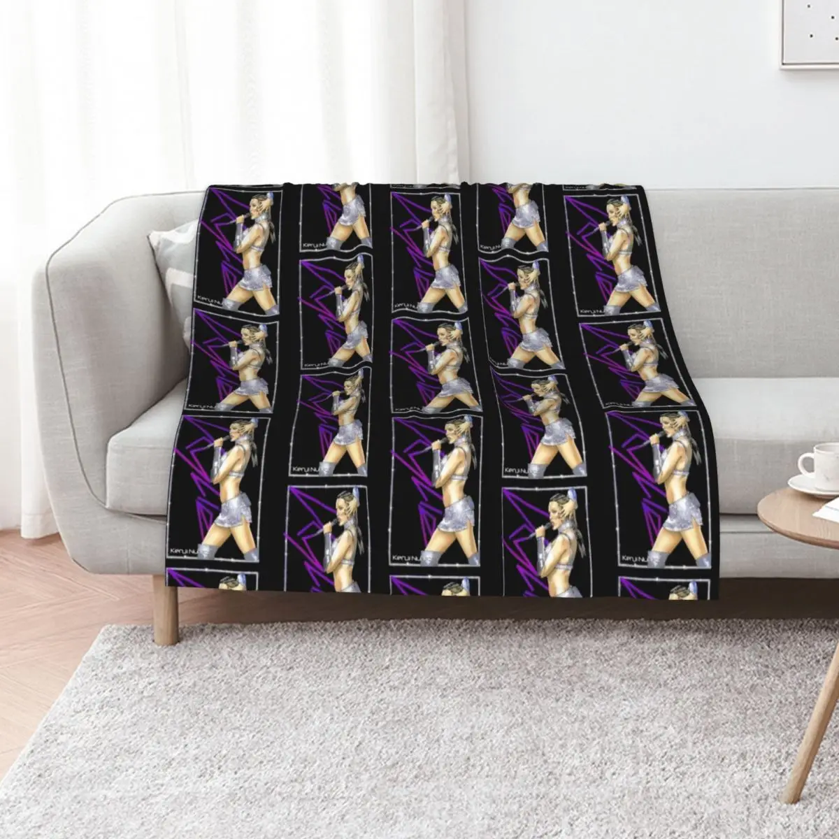 Order Kylie Minogue Throw Blanket Faux Fur Soft Warm Blanket for Bed