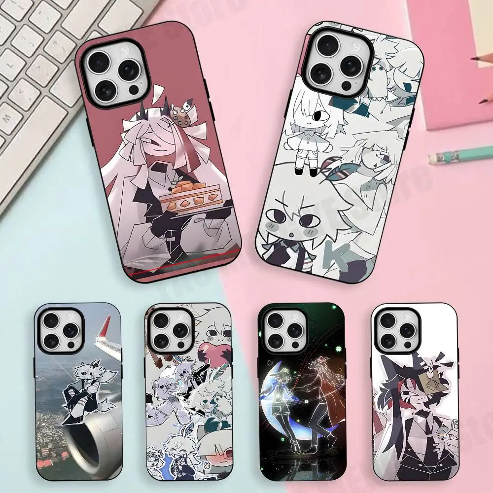 

C-Claire E-Engel FPE Silicone Soft Case For iPhone 17,16,15,14,13,12,11 Pro Max For Magnetic Shell Frosted Cover