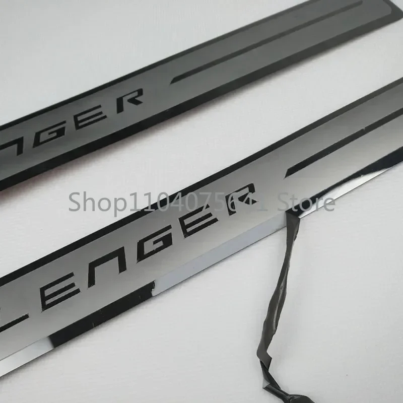 For DODGE CHALLENGER 2009-2024 Door Sill Scuff Plate Cover Trim Stainless Steel Threshold Pedal Styling Protect Car Accessories