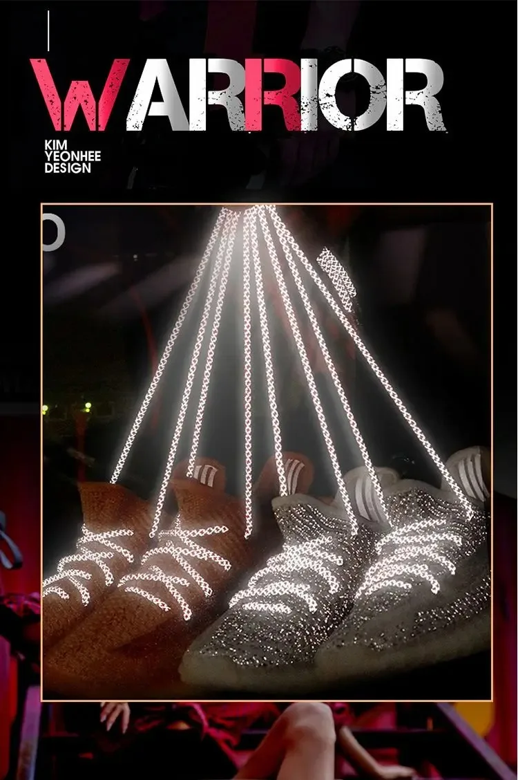 Glänzende reflektierende Schnürsenkel, 3 m, fluoreszierende Schnürsenkel, Outdoor-Sport-Schnürsenkel für die Nacht, leuchtende 0,4 cm runde Schuhschnüre – Detail 1