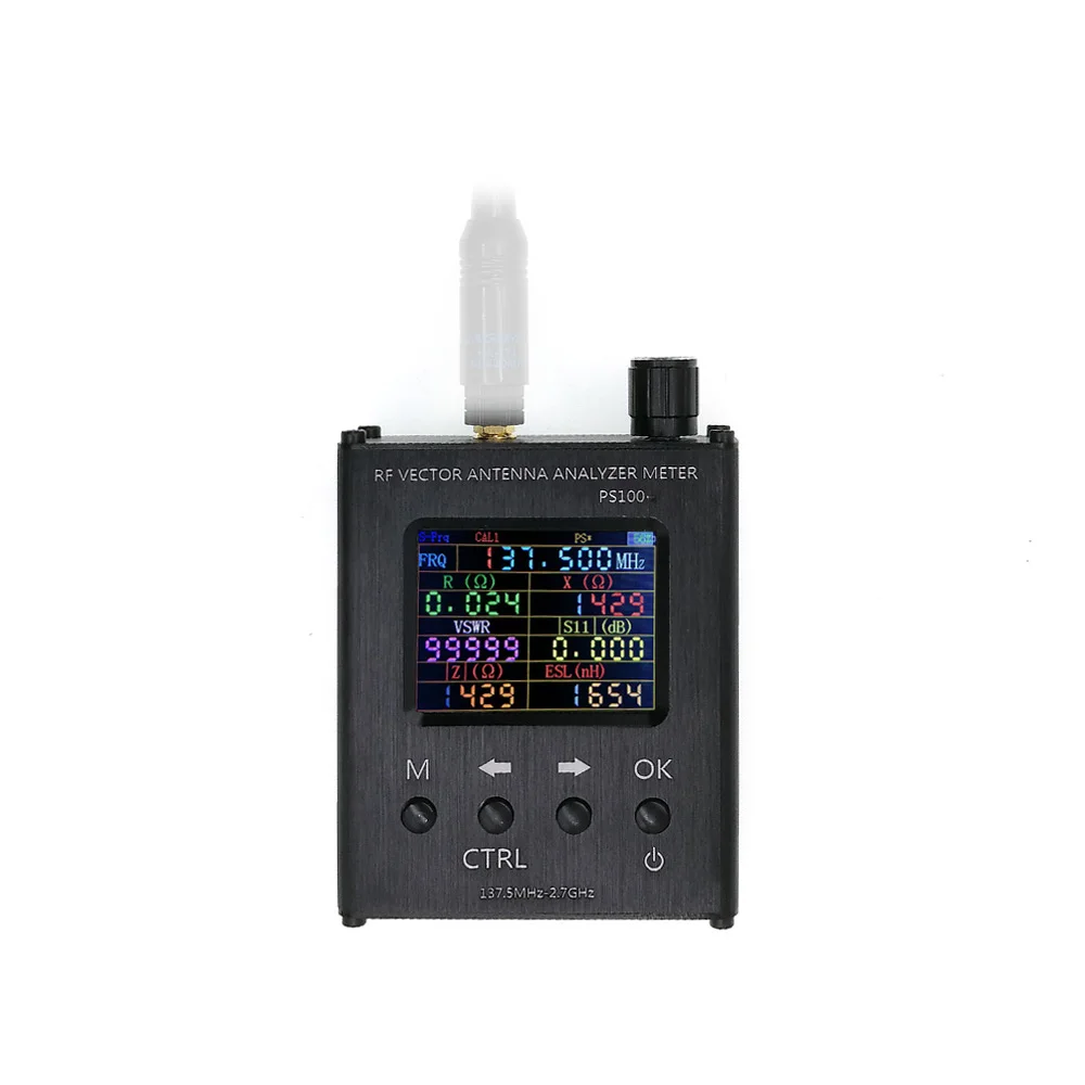 New Version PS100 N1201SA 140MHz-2.7GHz UV RF Vector Impedance ANT SWR Antenna Analyzer Meter Tester D1-005 With Inner Battery