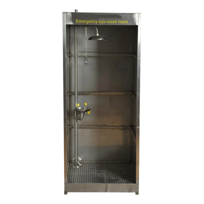 304 stainless steel emergency eye wash station - leak-proof and environmentally friendly eye wash station