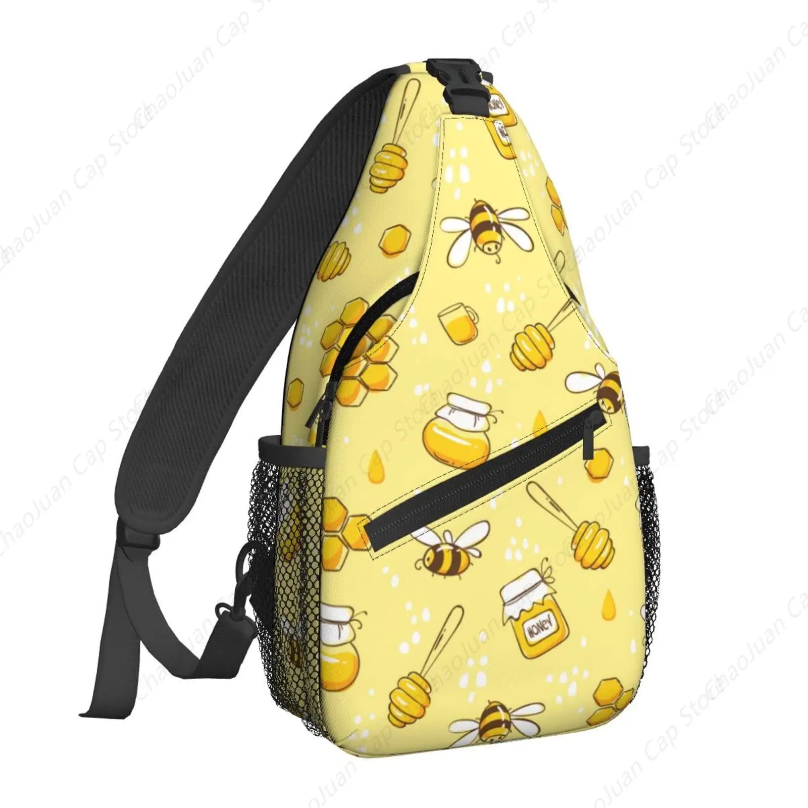 

Bees Honey Sling Bag for Women & Men – Crossbody Backpack for Casual, Gym, Cycling, Travel Hiking