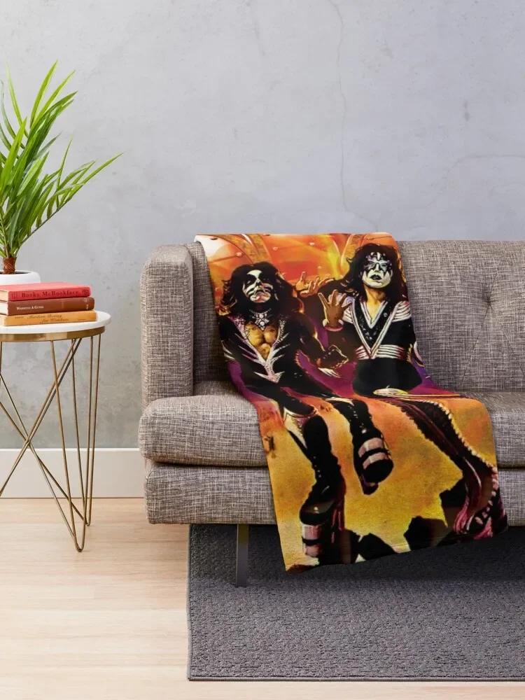 kiss the band t shirt Throw Blanket for babies Sofa Blankets