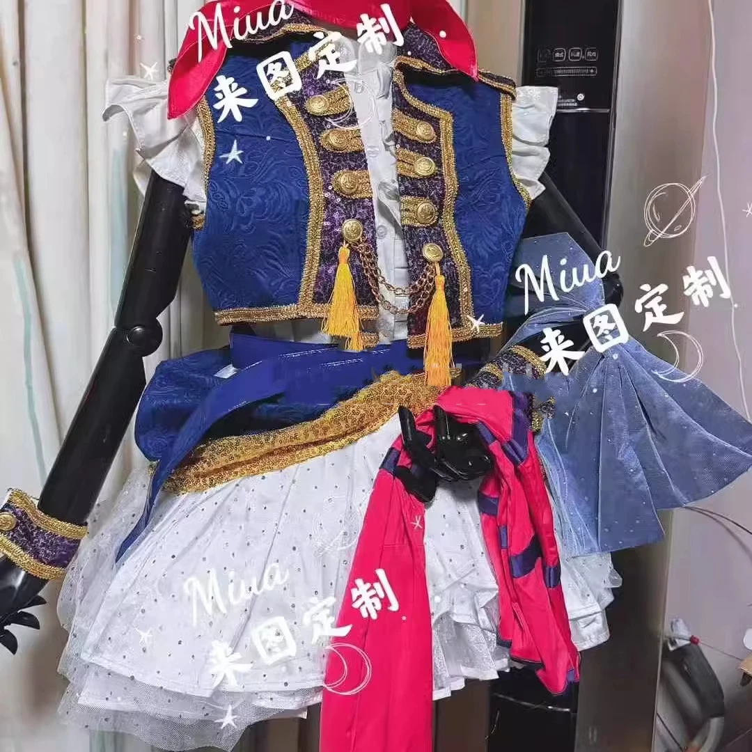 COSMART [personalizado] Anime Lovelive Sonoda Umi pirata etapa Vesion hermoso uniforme Cosplay disfraz fiesta de Halloween traje