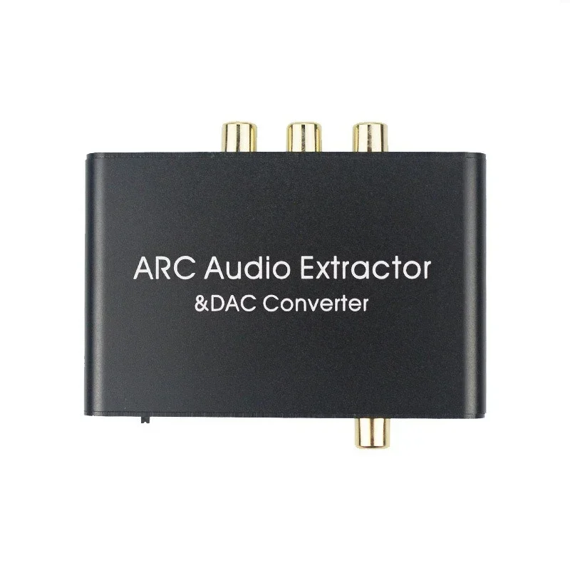 Adaptador extrator de áudio arco 3 5mm jack hdmi-compatível digital óptico analógico conversor dac divisor para tv