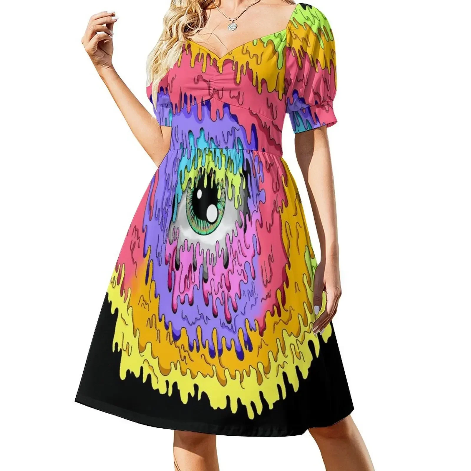 

Open Your Eye Short-Sleeved Dress Dresses for wedding party summer dresses women 2025 Dress