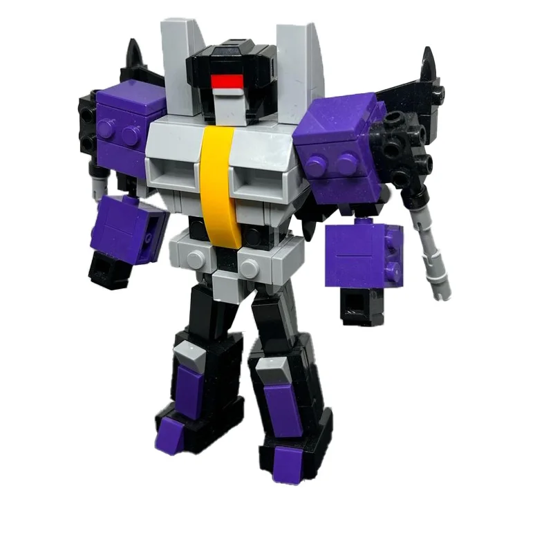 187 أجزاء أرجوانية رائعة قابلة للتحويل Mecha وحدات اللبنات نموذج للبالغين تجميع عرض اللعب مهرجان مفاجأة الهدايا