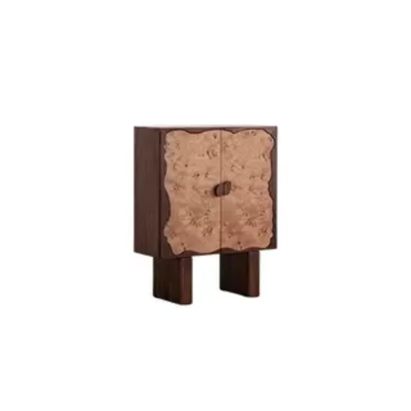 

Medieval solid wood dining side cabinet household wine cabinet