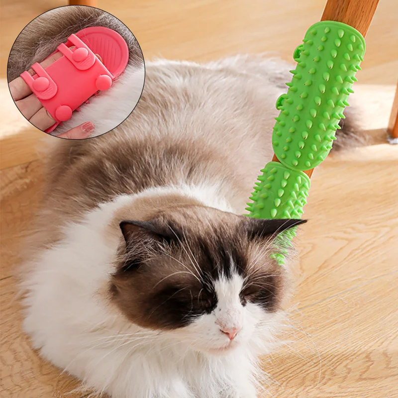 

Pet Cat Hair Removal Massage Comb Cats Scratching Rubbing Brush Kitten Grooming Self Cleaning Wall Corner Cat Scratcher Combs